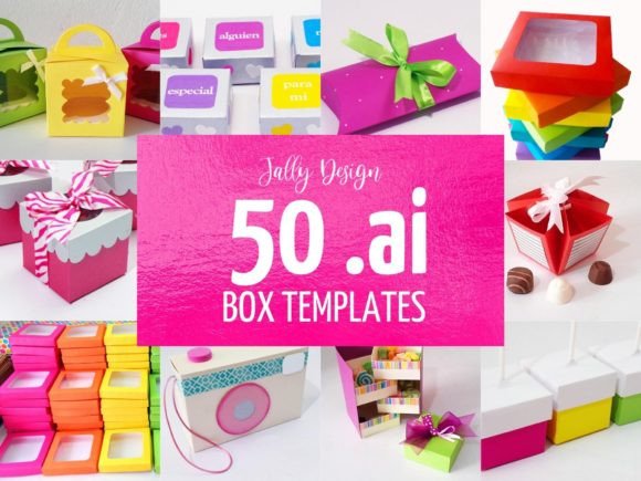 Adobe Illustrator Box Templates Vol.1: 50 Custom Packaging Designs