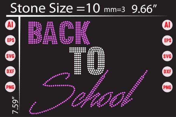 Back to School Rhinestone Templates: Your Creative Spark