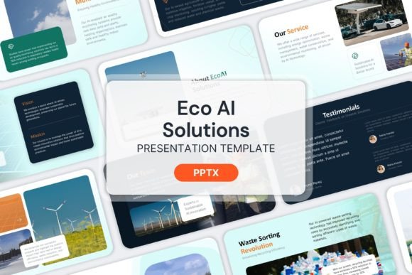 Eco AI Solutions PowerPoint: Modern Design for Startups