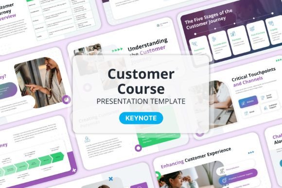Elevate Your Pitch with Customer Course Keynote Templates