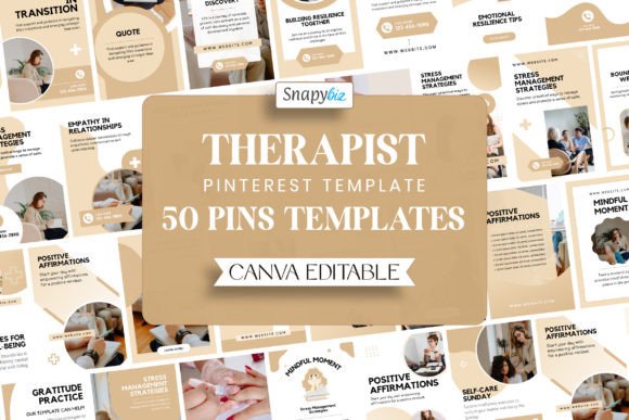 Elevate Your Practice with Therapist Pinterest Templates