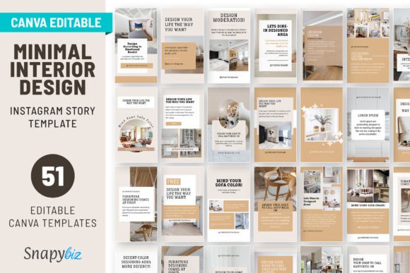 Interior Design IG Canva Story Templates: Your Visual Toolkit