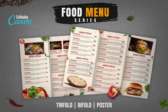 Irresistible Restaurant Menu Creations for Canva