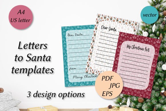 Letter to Santa Templates Set: Capture Holiday Magic