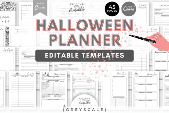 Mastering Halloween Planning with Halloween Planner Canva Templates GREYSC
