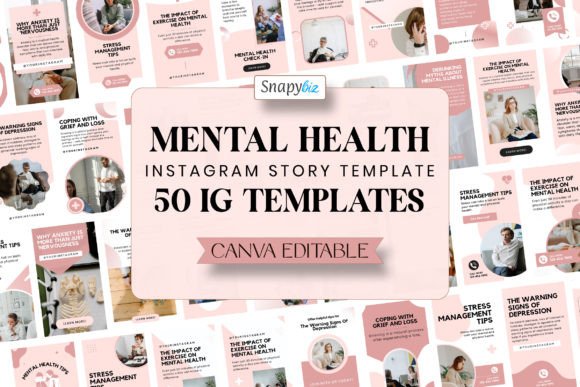 Mental Health IG Canva Story Templates: Deepen Your Connection