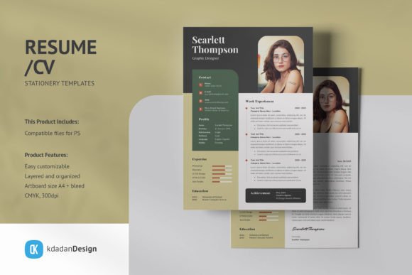Modern Resume Design with Vol 198 Templates