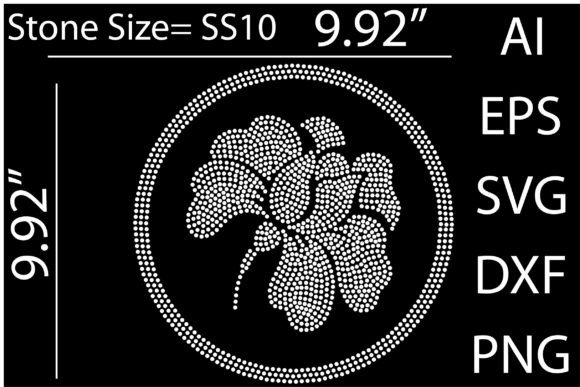 Printable Flower Rhinestone Templates: A Sparkling Design Asset