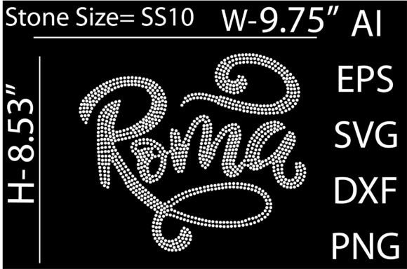 Printable (Roma) Rhinestone Templates De: A Designer's Practical Guide