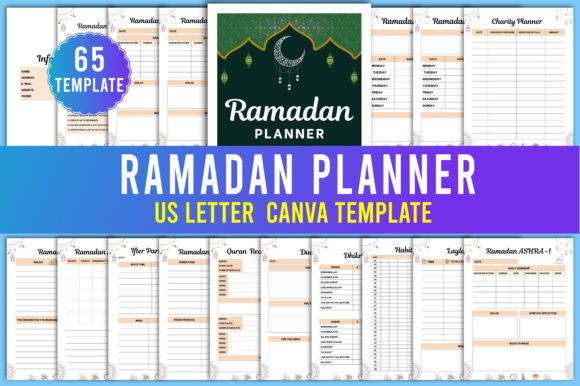 Streamline Your Spiritual Journey: The 2024 Ramadan Planner Canva Templates