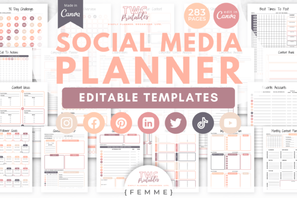 Streamline Your Strategy with Social Media Planner Canva Templates