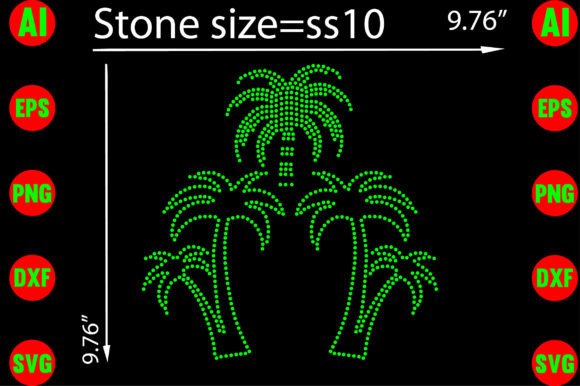Styling the Tropics: A Designer’s Guide to Palm Tree Rhinestone Templates