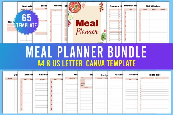 Transform Your Routine: The Meal Planner Bundile Canva Templates